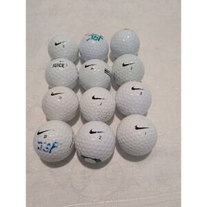 Dozen Nike Golf Balls Clean